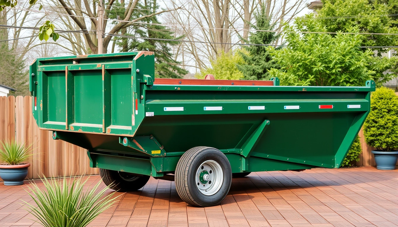 deck removal dumpster size