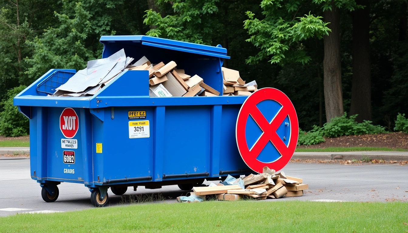 what can you not put in a dumpster in Georgia